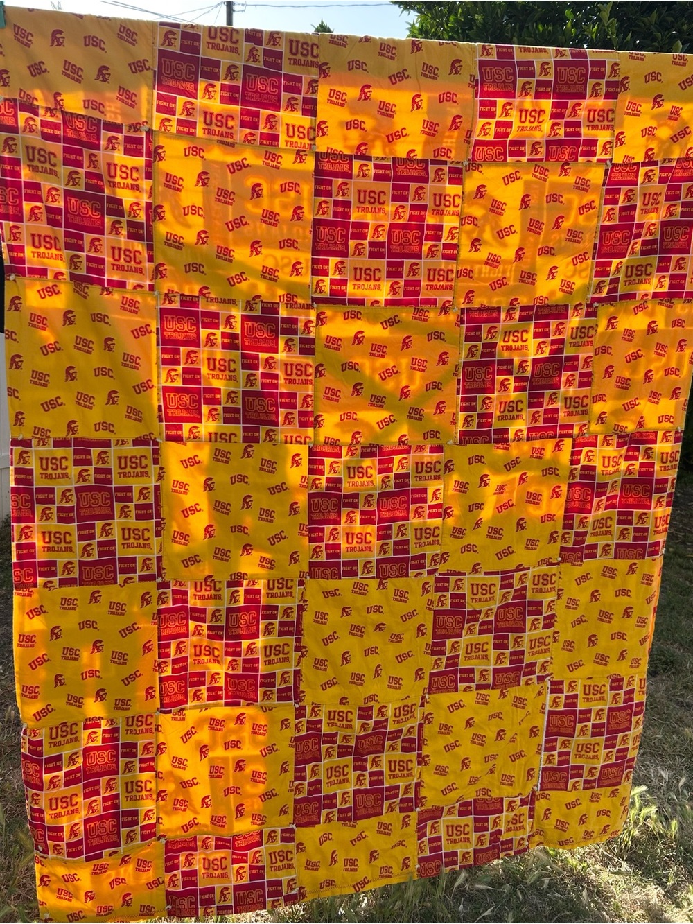 USC Trojans Handmade Quilt 60”x56”